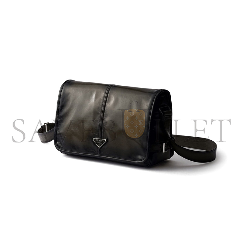 PRADA LEATHER SHOULDER BAG 2VD073 (30*20*11cm)